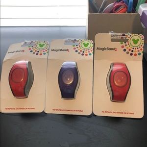 Three Disney Magic Bands